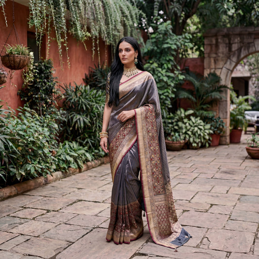 MODERN HEIRLOOM PURE BANARASI SAREE