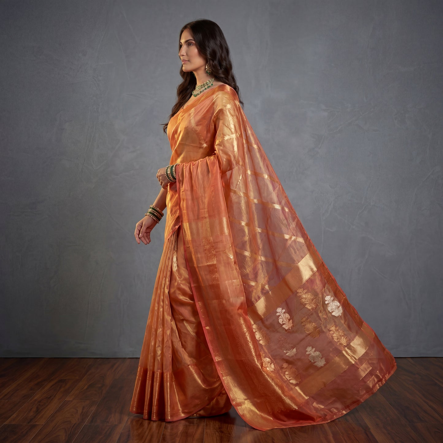 INAARA SOFT TISSUE-SILK SAREE