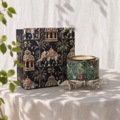 BAGEECHA CANDLE WITH ELEPHANT STAND (PREORDER: SHIPS 1ST AUGUST)