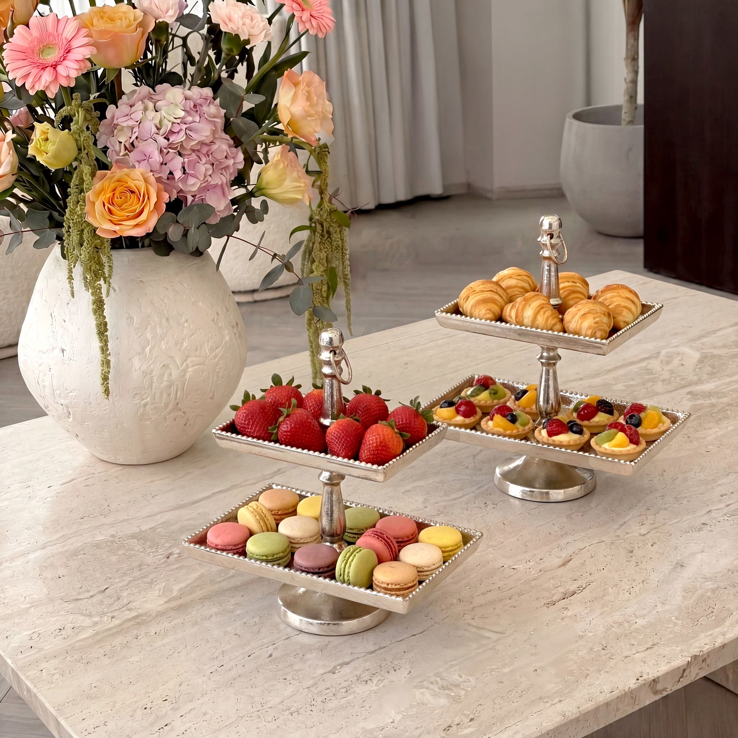 2-TIER DESSERT STAND